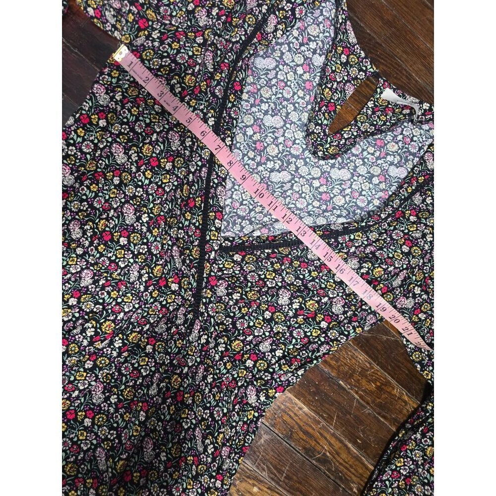 LOFT Floral v-neck Romper Large Botanical Cottagecore Spring - Picture 8 of 16